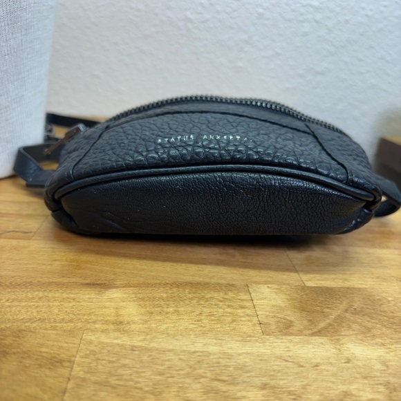 Status Anxiety Best Lies Black Bubble Leather Bum Bag Belt Bag - Picture 7 of 13